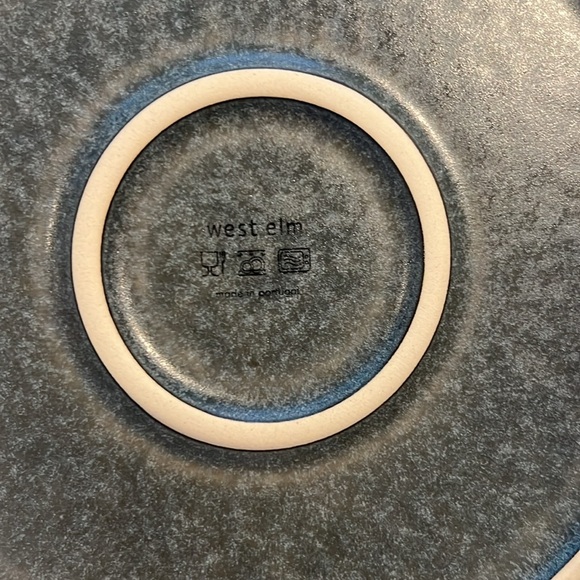West Elm Charcoal Gray 10 1/2” Modern Stoneware Dinner Plates - Picture 3 of 7